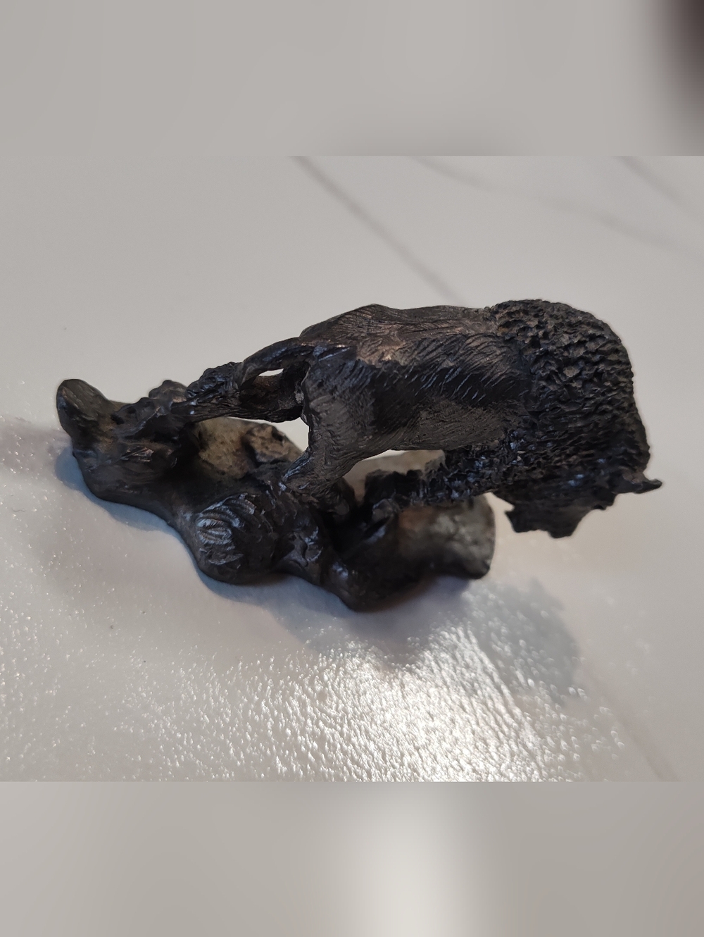 American Buffalo / Bison Figurine - Vintage - Pewter - Handcrafted - Made In USA - Picture 10 of 13